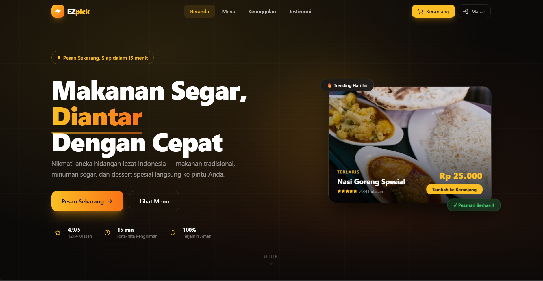 EZ-pick E-commerce Website
